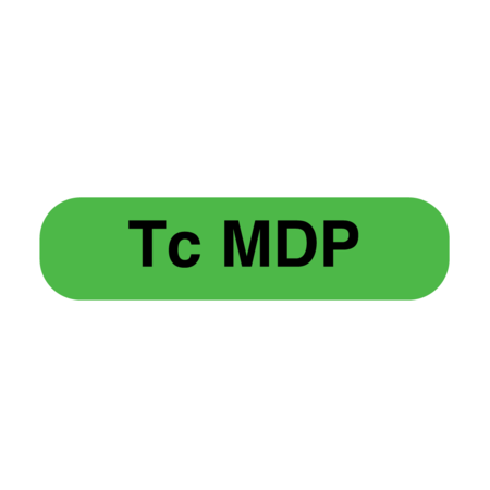 NEVS Information Labels - Tc Mdp 5/16" x 1-1/4" Flr Green w/Black X-3944